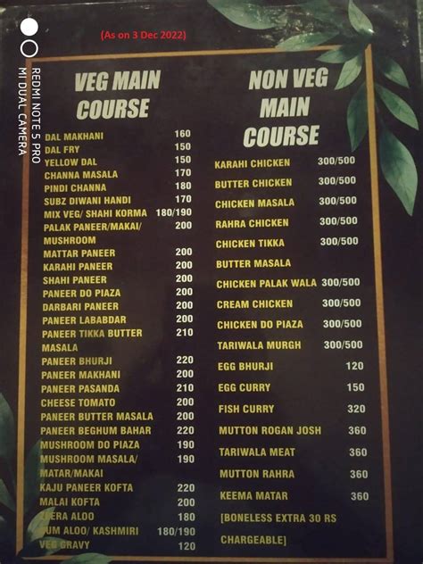 Menu at Shelly Restaurant Parwanoo, Parwanoo