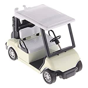 FNT New 1:20 Scale Mini Alloy Pull Back Golf Cart w/ Clubs Diecast ...