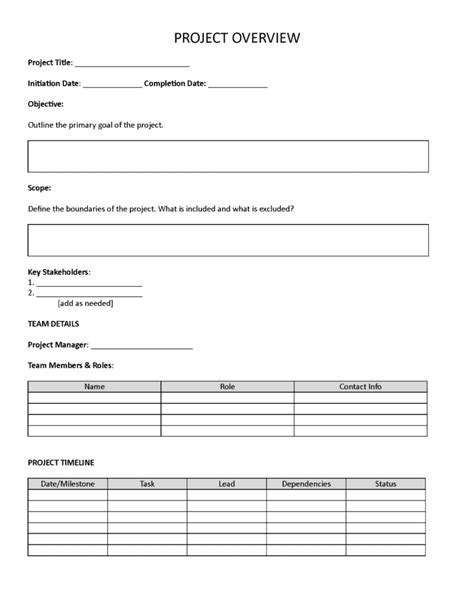 Image result for Project Programme Template