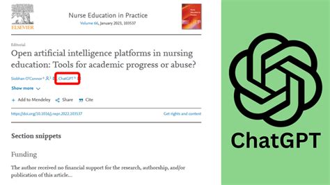 Elsevier Breaks New Ground: ChatGPT Listed as a Journal Author - iLovePhD
