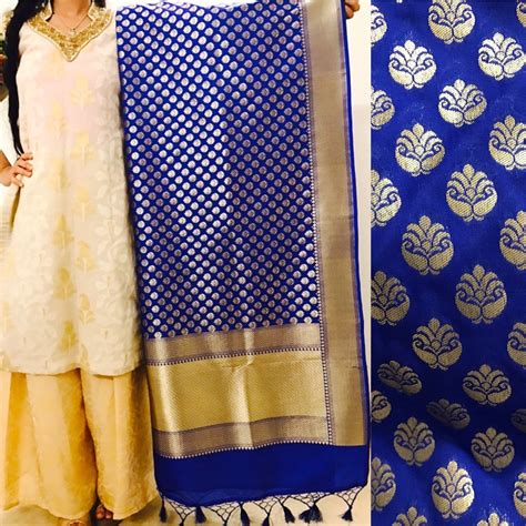 Pure Silk Banarasi Dupatta (2.5 meters) : Amazon.in: Clothing & Accessories