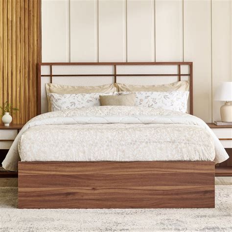 Buy Shoji Akira King Bed - Brown from Home Centre at just INR 26999.0