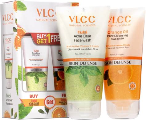 VLCC Tulsi Acne Clear with FREE Orange Cleansing Face Wash - Price in ...