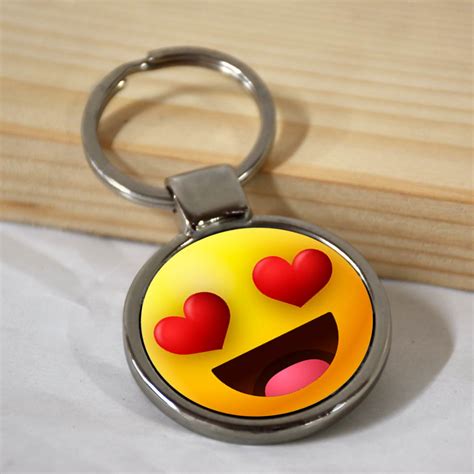 Order Emoji Smiley Metal Keychains online at lowest prices in India ...