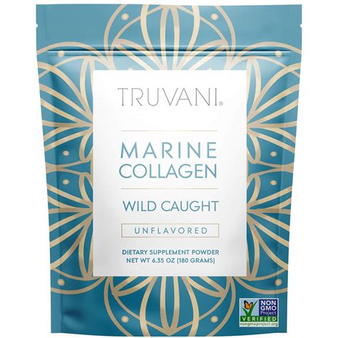 Truvani Wild Caught Hydrolyzed Marine Collagen Protein Powder Collagen ...