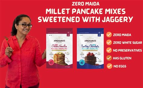 Archana's Kitchen Earthy Multi Millet Chocolate Pancake and Waffle Mix ...