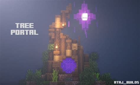 Image result for Minecraft Tree Portal Tutorial