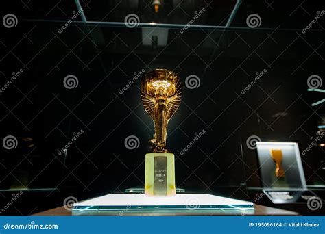 World Cup in German Football Museum. Trophy of Jules Rimet Editorial ...