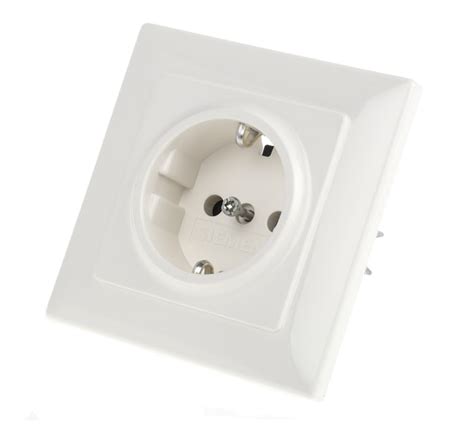 5UB1580 Siemens | Siemens DELTA White 1 Gang Plug Socket, 16A, Type F ...