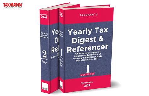 Buy Taxmann's Yearly Tax Digest & Referencer (Set of 2 Vols ...