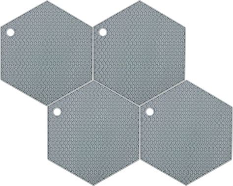 Set de 4 suporturi pentru vase fierbinti MommyLove, silicon, gri, 18 x ...