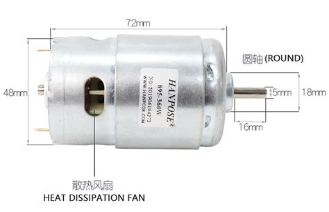 High Power Large Torque Motor 775 795 895 DC 12V~24V 3000-12000RPM ...