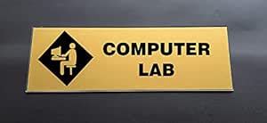 SIGNOOGLE Computer Lab Acrylic Sign Display Office Sign Board for ...
