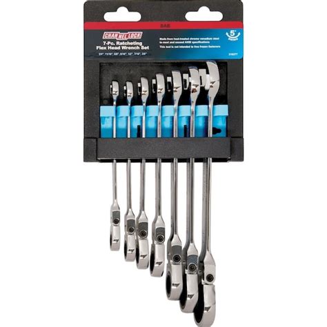 Channellock Standard 12-Point Flex Head Ratcheting Combination Wrench ...