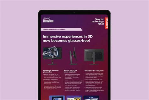 ThinkVision 3D Monitors | Lenovo Tech Today India