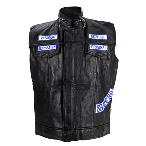 Sons of Anarchy // Cast Autographed Jax President Leather Vest ...