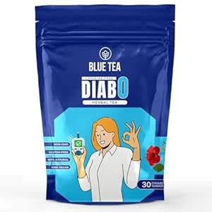 BLUE TEA - Diabo Herbal Tea - 30 Plant Based Tea Bags | Hibiscus ...
