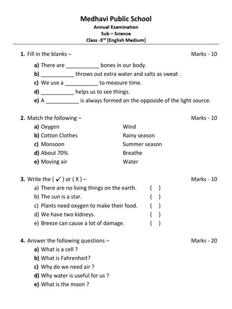 Class 3 Science Topics 的图像结果