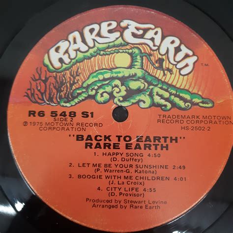Rare Earth - Back To Earth (Vinyl) | MusicCircle