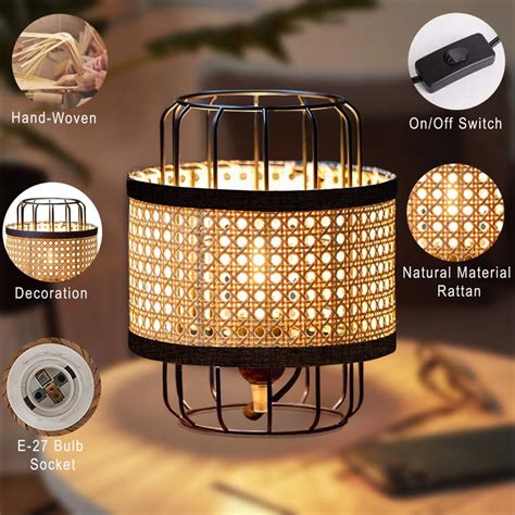 Buy HOMESAKE Rattan Pendant Light Table Lamp from Homesake at just INR ...