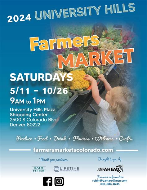 2024 Summer Farmers Market - University Hills Plaza
