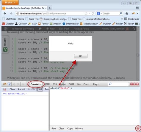 How to Debug JavaScript with Firefox Browser 的图像结果