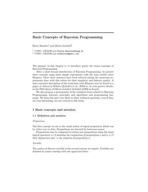 Image result for Bayesian Programming
