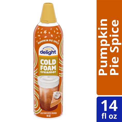 International Delight Pumpkin Pie Spice Cold Foam Coffee Creamer, 14 oz ...