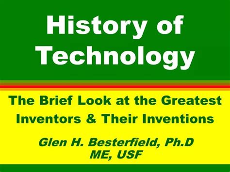 Image result for Lecture History of Technology