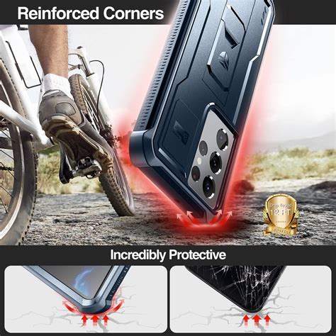 Buy Dexnor for Samsung Galaxy S21 Ultra Case, [Built in Screen ...