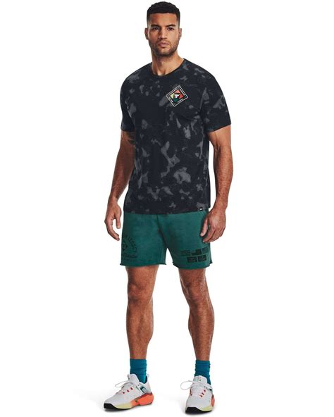 UA Project Rock HWIR AOP Short Sleeve
