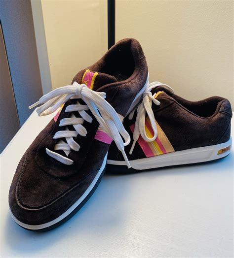 Polo Ralph Lauren Janson Suede Tennis Shoe -Brown-Pin… - Gem