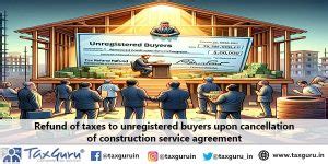 Refund of taxes to unregistered buyers upon cancellation of ...