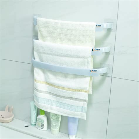 Kuber Industries Towel Hanger for Bathroom | Wall Mounted Cloth Hanger ...