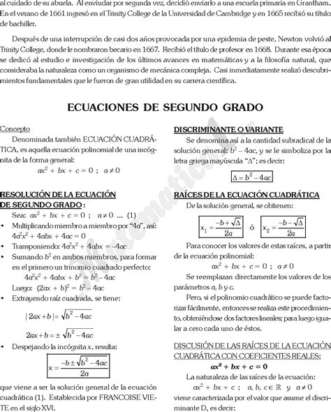 ECUACIONES DE PRIMER Y SEGUNDO GRADO ~ Blog Educativo del Área de ...