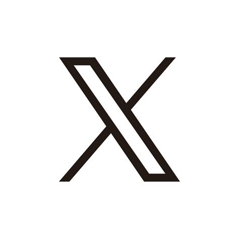 X, Nouveau Twitter logo 34800659 PNG