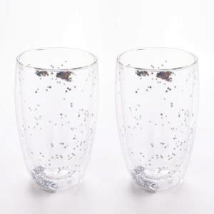 UMAI (Pack of 2) Double Wall Borosilicate Glass Coffee Mug Glass Set ...