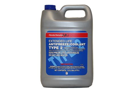 Genuine Honda OL9999011 Antifreeze/Coolant; Type 2, Blue; 1 Gallon - Acura, Honda ...