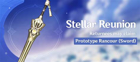 "Stellar Reunion" Event: Returnees Can Get Prototype Rancour (Sword ...