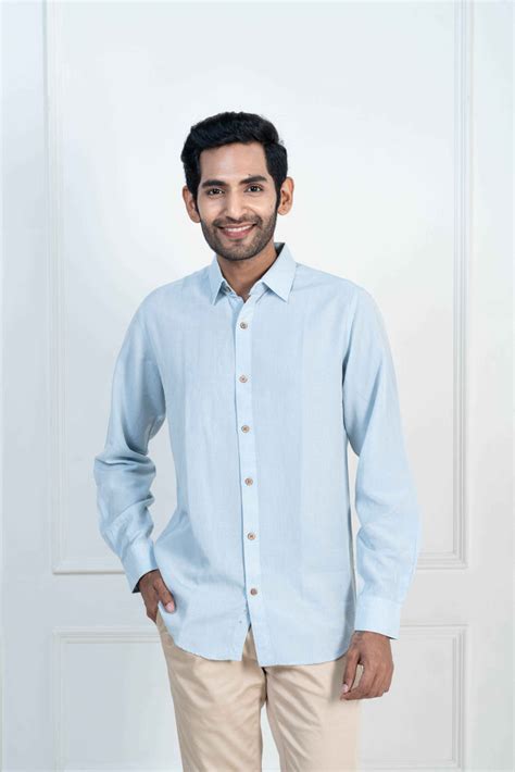 Ice Blue · Full Sleeve Shirt - Earthy Route