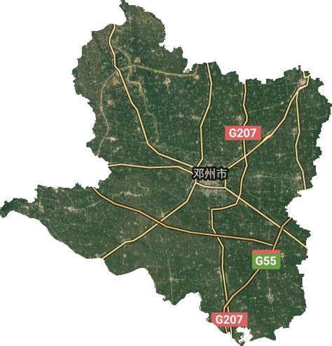 邓州市高清卫星地图