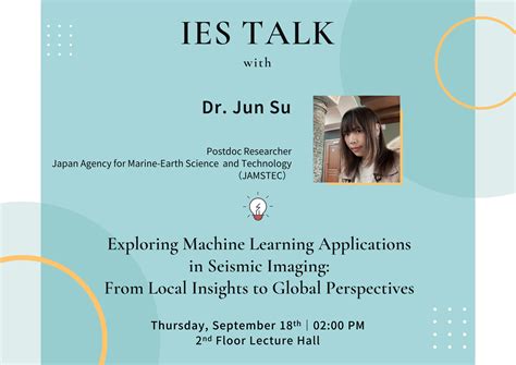 2025-09-18（週四）Dr. Jun Su：Exploring Machine Learning Applications in ...