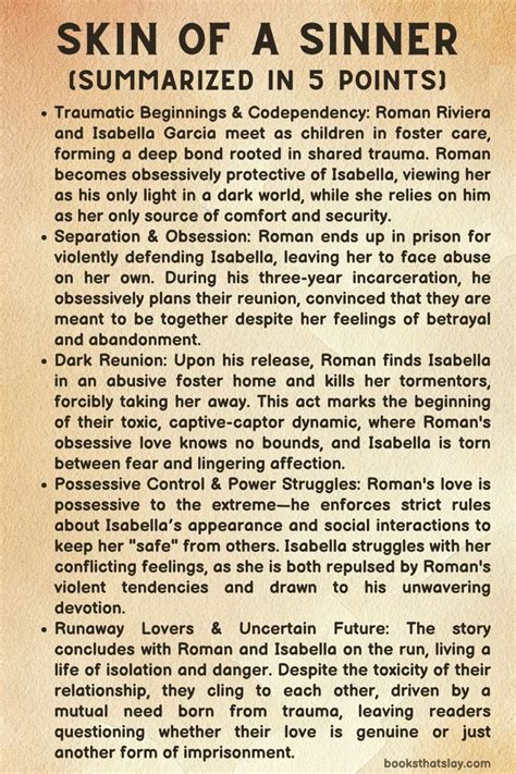 Skin of a Sinner Summary, Characters and Themes