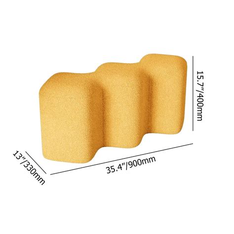 Buy Wooden Twist Molecule Entryway Boucle Upholstered Ottoman Bench ...