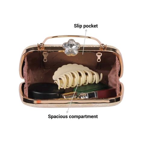 Buy Mochi Women Gold Party-Fashion Clutches Online | SKU: 38-138-15-10 ...