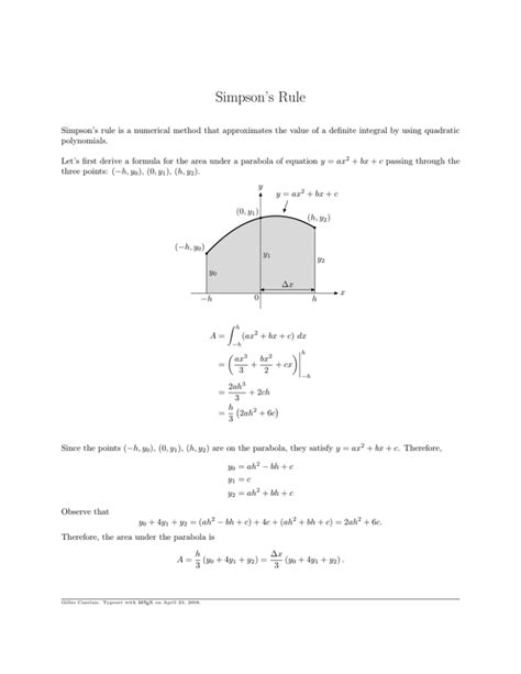 Simpson S Rule Formula 的图像结果