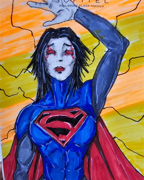 Quick Daily Art Doodle – Supergirl – A Fan Art – Poetic Dustbin