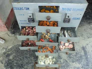 Grassroots Innovation Database [GRID] | Cooking cum drying stove