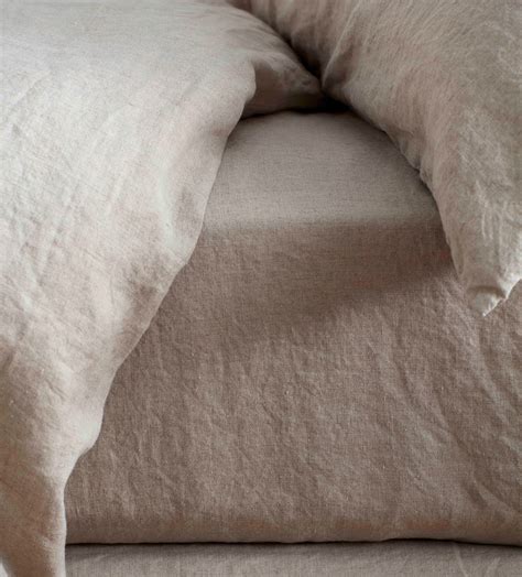 Natural 100% Linen Fitted Sheet | Natural Bedding | Secret Linen Store