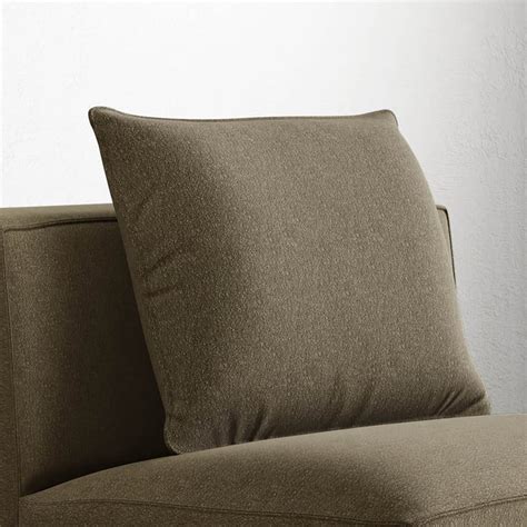 Buy Helios Brigade Fabric 1-Seater Armless Sofa with Cushion - Brown ...